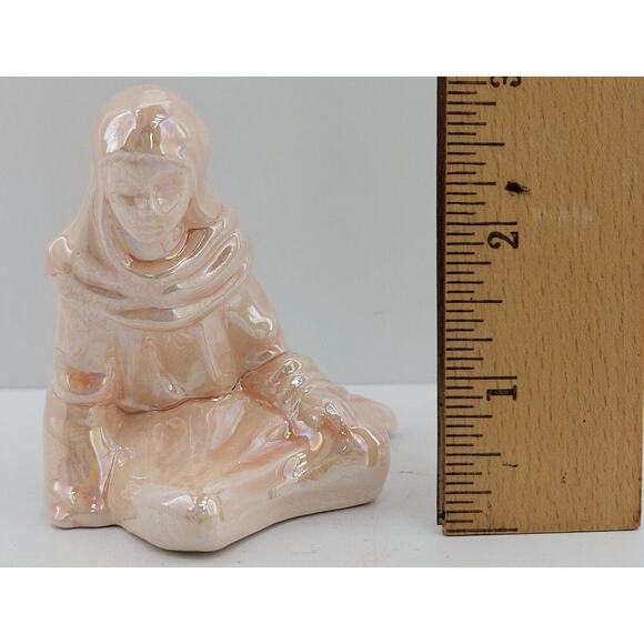 Nativity Mary Replacement Figurine Porcelain Iridescent Color 3" - Picture 8 of 8